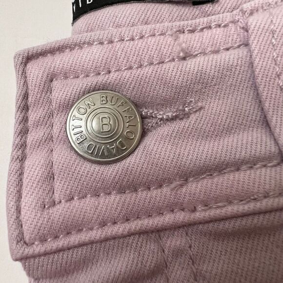 BUFFALO David Bitton Women’s Crop Pant Brigette Size 12 High Rise Soft Lilac NWT - Picture 8 of 9